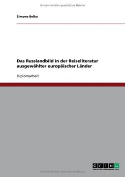 portada Das Russlandbild in der Reiseliteratur ausgewählter europäischer Länder (German Edition)