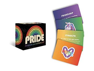 portada Pride: Empower Your Authentic Self: 40 Full-Color Inspiration Cards (en Inglés)
