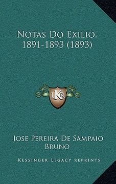 portada notas do exilio, 1891-1893 (1893) (in English)