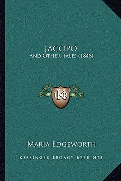 portada jacopo: and other tales (1848) (in English)