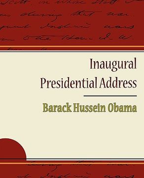 portada inaugural presidential address (en Inglés)