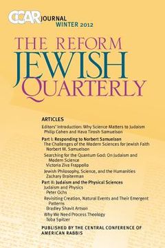 portada ccar journal, the reform jewish quarterly winter 2012: judaism and science (en Inglés)