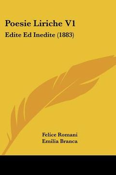 portada poesie liriche v1: edite ed inedite (1883)