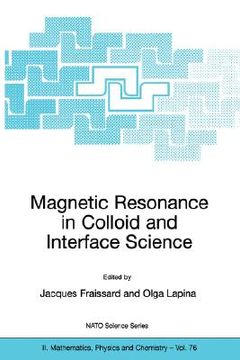 portada magnetic resonance in colloid and interface science (in English)
