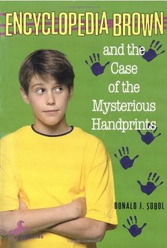 portada Encyclopedia Brown and the Case of the Mysterious Handprints (en Inglés)
