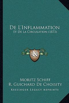 portada De L'Inflammation: Et De La Circulation (1873) (in French)