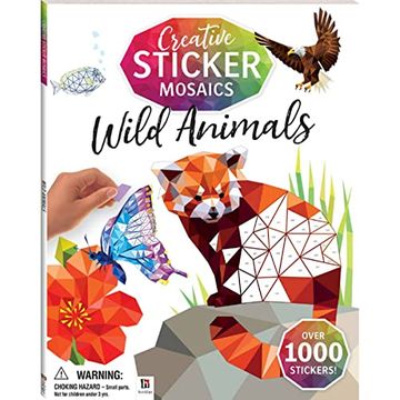 portada Creative Sticker Mosaics: Wild Animals (Kaleidoscope Sticker Mosaics) (en Inglés)