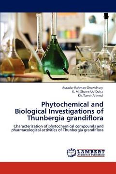 portada phytochemical and biological investigations of thunbergia grandiflora (en Inglés)