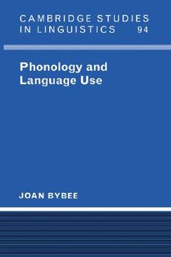portada Phonology and Language use Hardback (Cambridge Studies in Linguistics) (en Inglés)