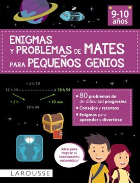 portada ENIGMAS Y PROBLEMAS DE MATES PARA PEQUE╤OS GENIOS (9-10 A╤OS (in Spanish)