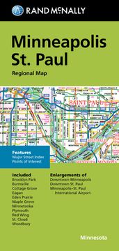 portada Rand McNally Folded Map: Minneapolis St. Paul Regional Map (en Inglés)