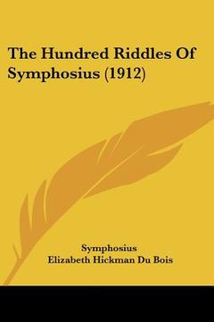 portada the hundred riddles of symphosius (1912)
