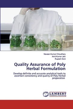 portada Quality Assurance of Poly Herbal Formulation (en Inglés)