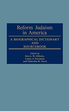 portada Reform Judaism in America: A Biographical Dictionary and Sourc (en Inglés)