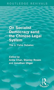 portada On Socialist Democracy and the Chinese Legal System: The li Yizhe Debates (Routledge Revivals) (in English)