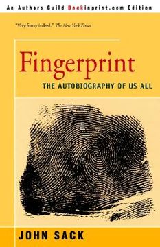 portada fingerprint: the autobiography of us all (en Inglés)