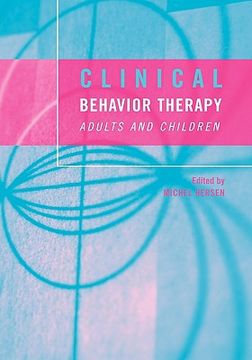 portada clinical behavior therapy: adults and children (en Inglés)