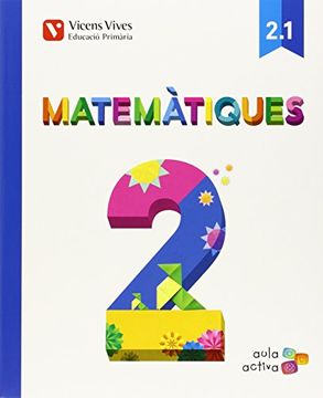 portada (Cat). (15). Matematiques 2N. Prim. (Aula Activa Trimestral)