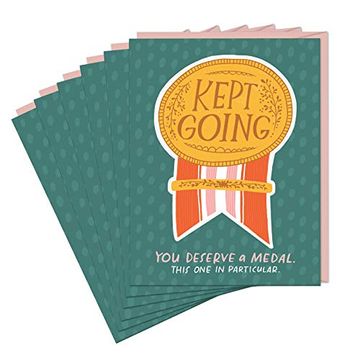portada 6-Pack em & Friends Kept Going Sticker Greeting Cards and Envelopes (en Inglés)