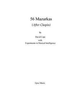 portada 56 Mazurkas: (After Chopin) (in English)