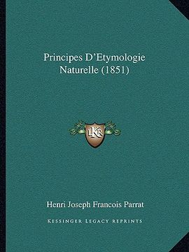 portada Principes D'Etymologie Naturelle (1851) (en Francés)