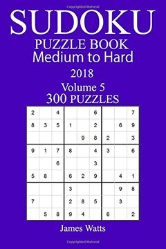 portada 5: 300 Medium to Hard Sudoku Puzzle Book - 2018