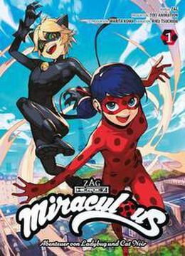 portada Miraculous - die Abenteuer von Ladybug und cat Noir (Manga) 01 de Riku; Zag; Koma Tsuchida(Panini Verlags Gmbh) (en Alemán)