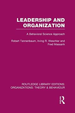 portada Leadership and Organization (Rle: Organizations): A Behavioural Science Approach (en Inglés)