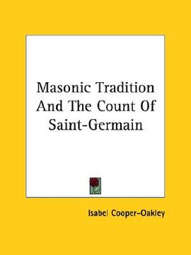 portada masonic tradition and the count of saint-germain (en Inglés)