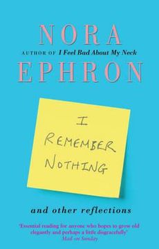 portada i remember nothing and other reflections (en Inglés)