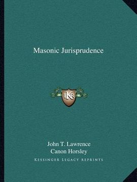 portada masonic jurisprudence (in English)