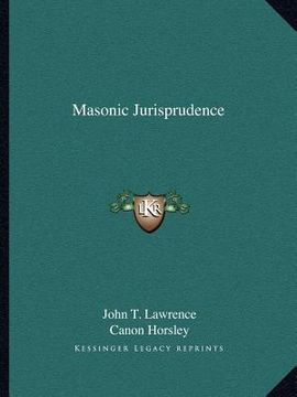 portada masonic jurisprudence (en Inglés)