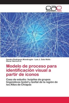 portada Modelo de proceso para identificación visual a partir de íconos: Caso de estudio: huipiles de grupos lingüísticos tzotzil y tzeltal de la región de los Altos de Chiapas (Paperback)