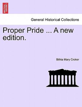 portada proper pride ... a new edition. (en Inglés)