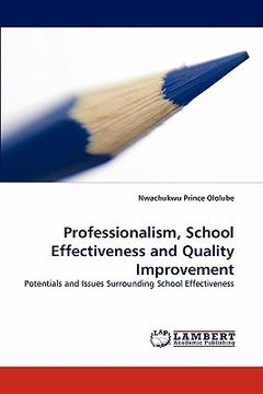 portada professionalism, school effectiveness and quality improvement (en Inglés)