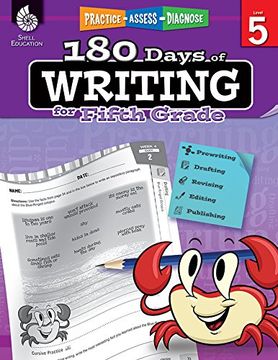 portada 180 Days of Writing for Fifth Grade (Level 5): Practice, Assess, Diagnose (180 Days of Practice) (in English)
