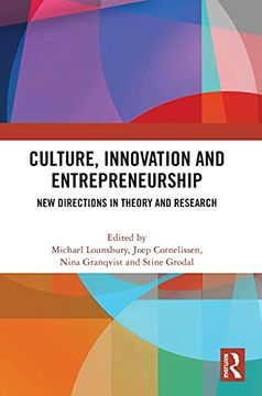 portada Culture, Innovation and Entrepreneurship: New Directions in Theory and Research (en Inglés)