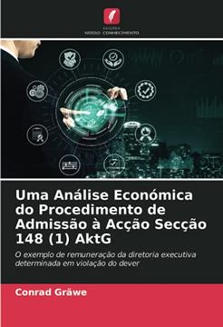 portada Uma Análise Económica do Procedimento de Admissão à Acção Secção 148 (en Portugués)