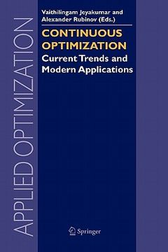 portada continuous optimization: current trends and modern applications