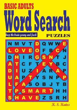 portada BASIC ADULTS Word Search Puzzles (en Inglés)