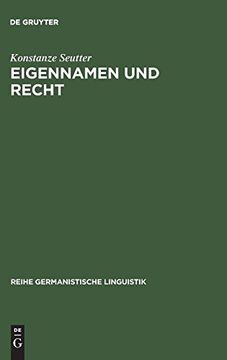 portada Eigennamen und Recht (en Alemán)