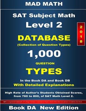 portada 2018 SAT Subject Math Level 2 Book DA (en Inglés)