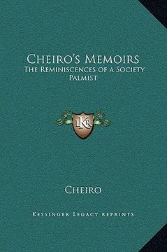 portada cheiro's memoirs: the reminiscences of a society palmist (in English)