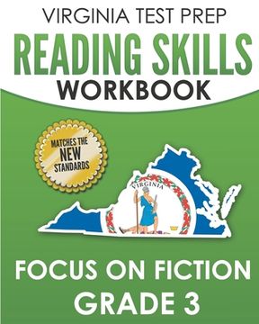 portada VIRGINIA TEST PREP Reading Skills Workbook Focus on Fiction Grade 3: Preparation for the SOL Reading Assessments (en Inglés)