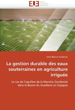 portada La Gestion Durable Des Eaux Souterraines En Agriculture Irriguee