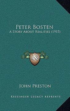 portada peter bosten: a story about realities (1915)