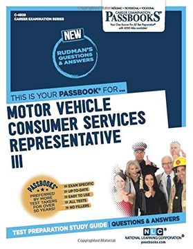 portada Motor Vehicle Consumer Services Representative iii 