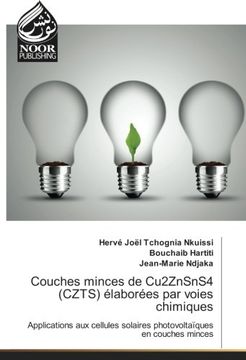 portada Couches minces de Cu2ZnSnS4 (CZTS) élaborées par voies chimiques (OMN.NOOR PUBLIS)