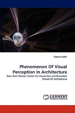 portada phenomenon of visual perception in architecture (en Inglés)