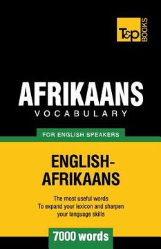 portada Afrikaans vocabulary for English speakers - 7000 words (en Inglés)